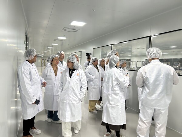 대웅제약 나보타 향남공장 투어 모습.