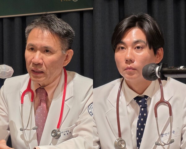 대한소아청소년병원협회 최용재 회장, 이홍준 부회장. 사진=박으뜸 기자