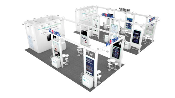 MEDICA 통합전시관 부스. 제공=한국보건산업진흥원