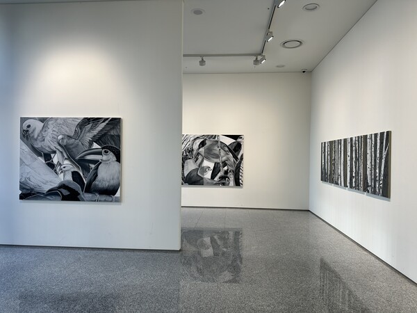 구샛별 작가 '장면의 숲' 전시 풍경. 제공=안국문화재단 