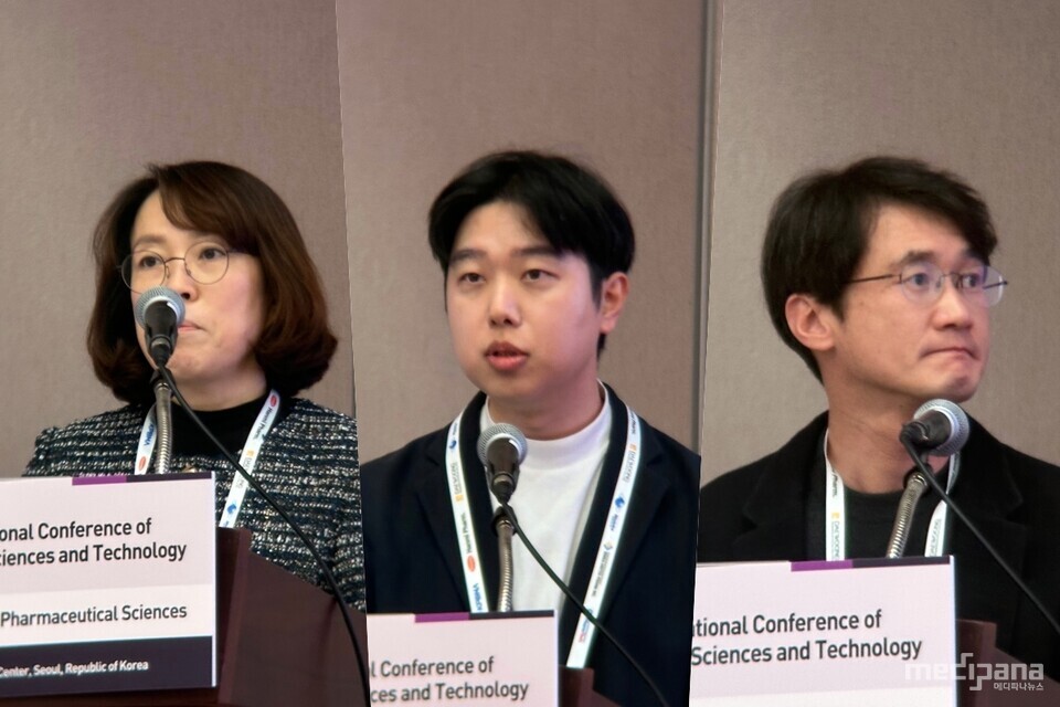 (왼쪽부터) 김민정 식품의약품안전처 연구관, 장하영 가천대학교 교수, 조황의 전북대학교 교수. 사진=최인환 기자