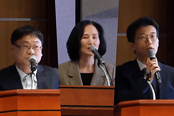 (왼쪽부터) 식품의약품안전처 이성두 의약품관리과 사무관, 문은희 의약품관리과장, 강원구 의약품관리과 사무관. 출처=식품의약품안전처 유튜브 화면 캡쳐