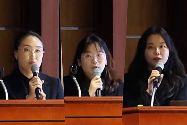 (왼쪽부터) 식품의약품안전처 이효선 의약품관리과 사무관, 이다은 의약품관리과 주무관, 김라다 의약품관리과 주무관. 출처=식품의약품안전처 유튜브